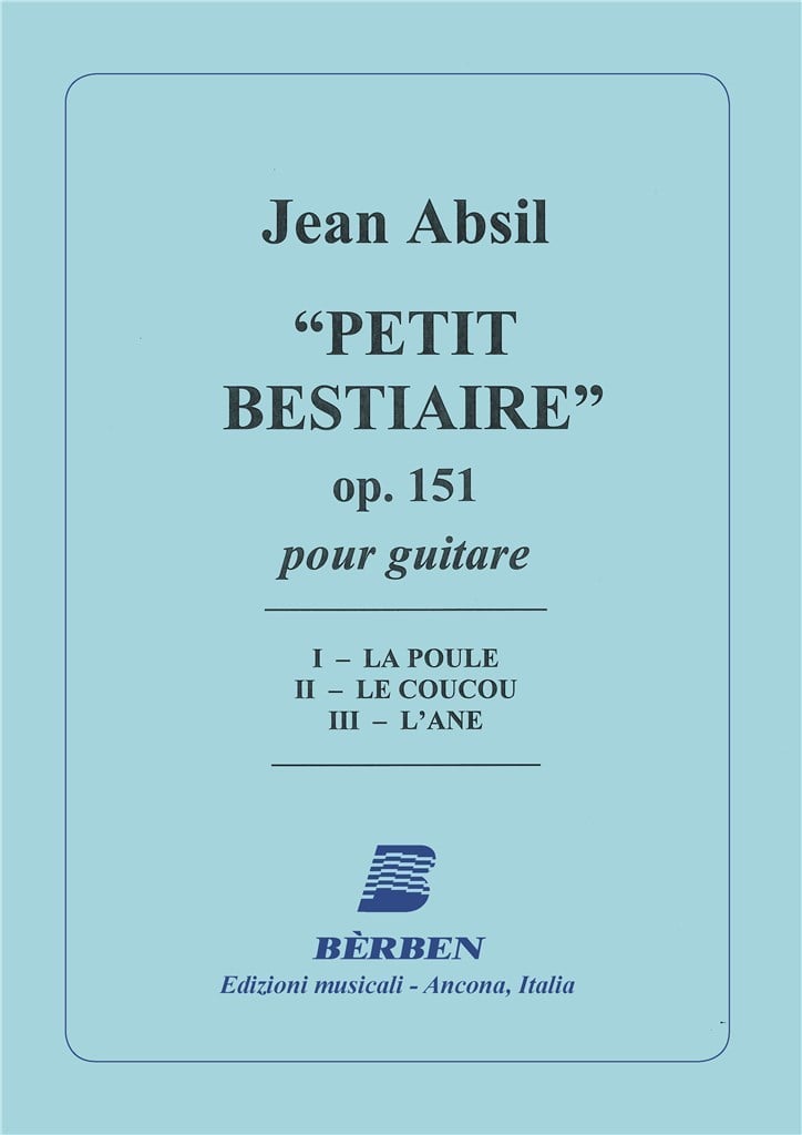 Petit Bestiaire Op 151